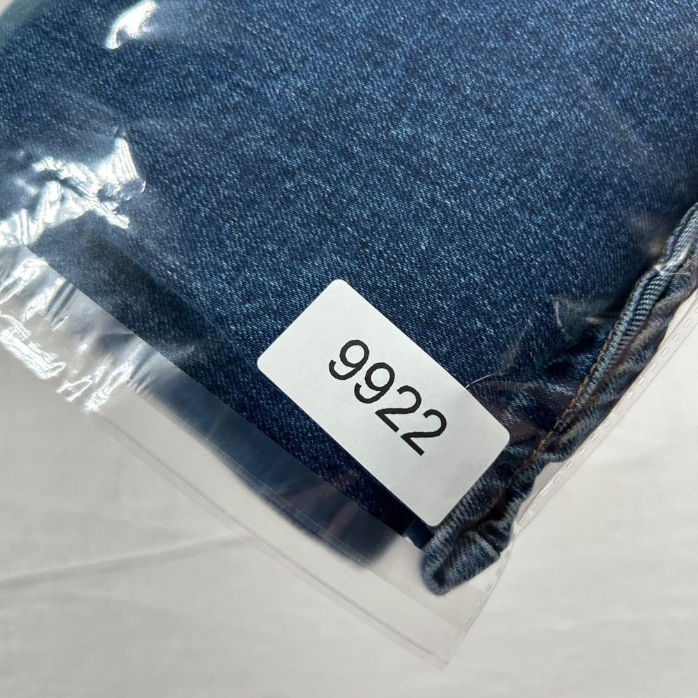 Wide Leg Blue Women's Jeans - Classic High-Rise Style - Picture 14 of 14
